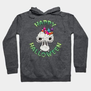 Candy Skull Happy Halloween Cartoon Hoodie